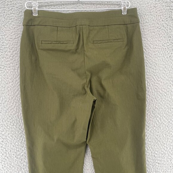Chicos Pants Womens 0 US 4 Bridgette Green So Slimming Pull On Pockets Office - Picture 4 of 12